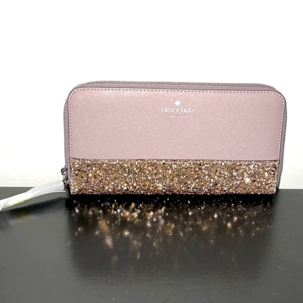 Kate Spade Glitter Large Continental Wallet ♠️✨
